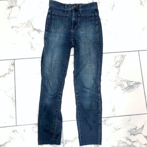 MADEWELL HIGH RISE SAILOR JEANS - 25” WAIST